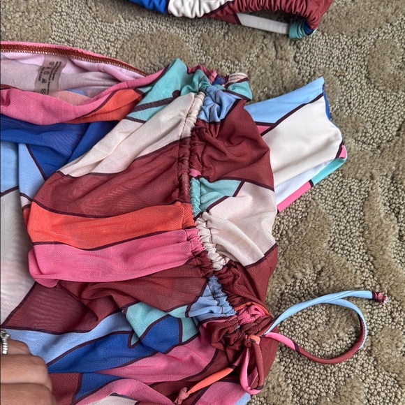 Colorful bikini 3pc Set - Picture 8 of 10